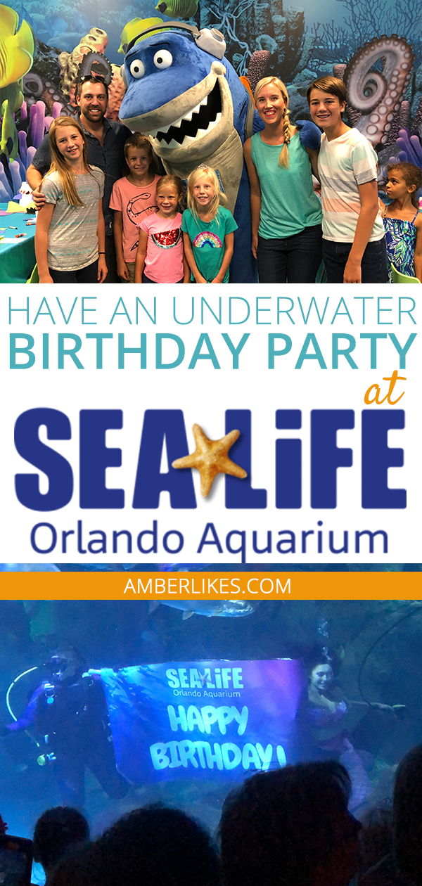 Have an Underwater Birthday Party at SEA LIFE Aquarium Amber Likes