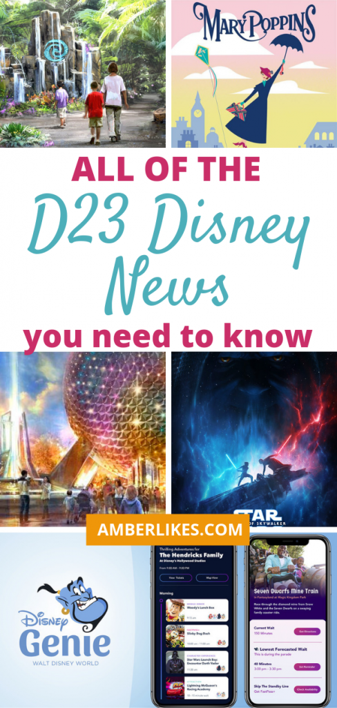 Orlando travel blogger, Amber Likes shares a look at what D23 revealed this year! Find out all of the parks, Disney+, Star Wars, and Disney Cruise Line news