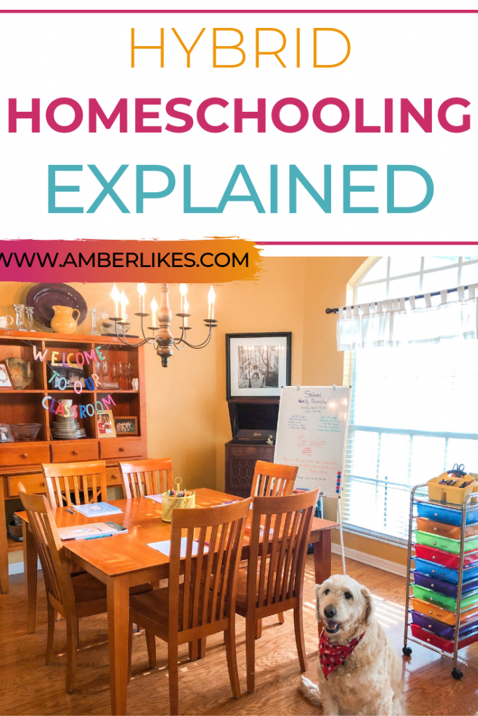 What is hybrid homeschooling? Also known as part-time homeschooling. Get all of your questions answered from Orlando lifestyle blogger, Amber Likes.