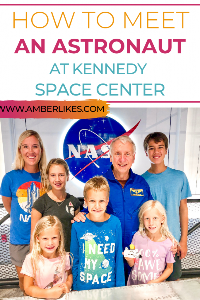 Meet an astronaut at Kennedy Space Center! It's easy! Find all the different ways you can meet an astronaut at KSC from Orlando travel blogger, Amber Likes!