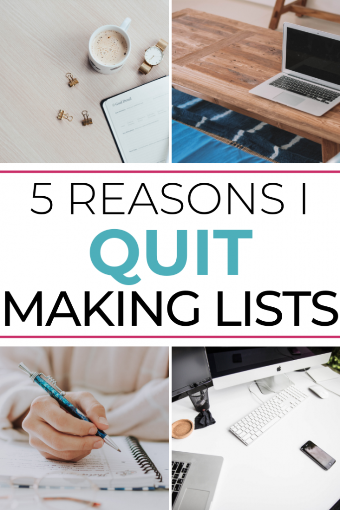 Why I quit making lists: confessions of an obsessive list maker. Find freedom and learn to just be with your loved ones from an Orlando mom blogger!