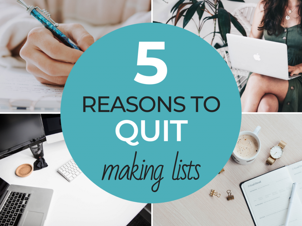 Why I quit making lists: confessions of an obsessive list maker. Find freedom and learn to just be with your loved ones from an Orlando mom blogger!