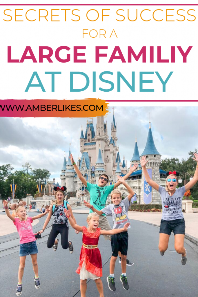 Is it possible to go to Disney with a large family? Orlando travel blogger, Amber Likes is an annual pass holder and goes often with her 5 children!