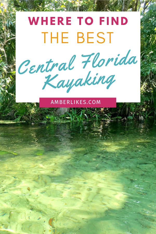 Traveling to Central Florida? Looking for where to kayak in Florida? Orlando travel blogger, Amber Likes shares Central Florida Kayaking at Wekiva Island!