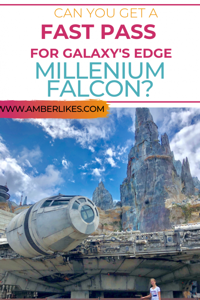 Can you get a Fast Pass for Galaxy's Edge Millenium Falcon at Disney World?