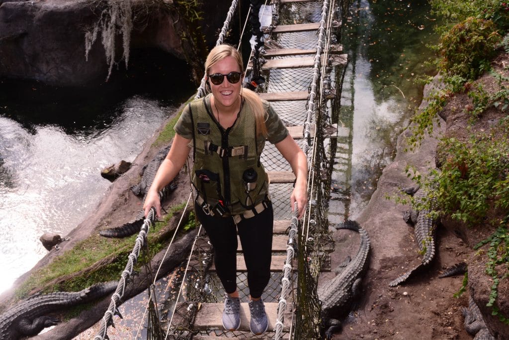 Wild Africa Trek rope bridge