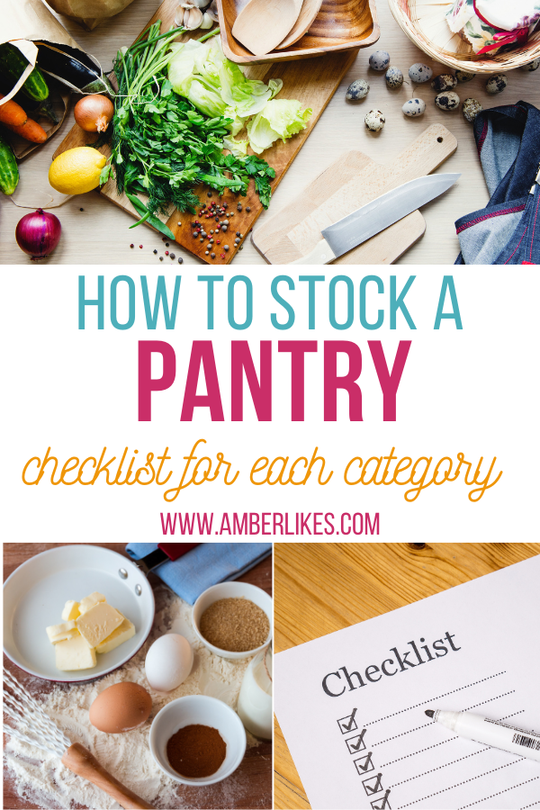 how to stock a pantry for the first time