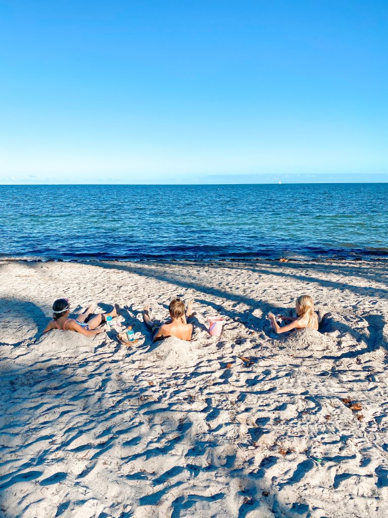 Crandon Park Beach with kids