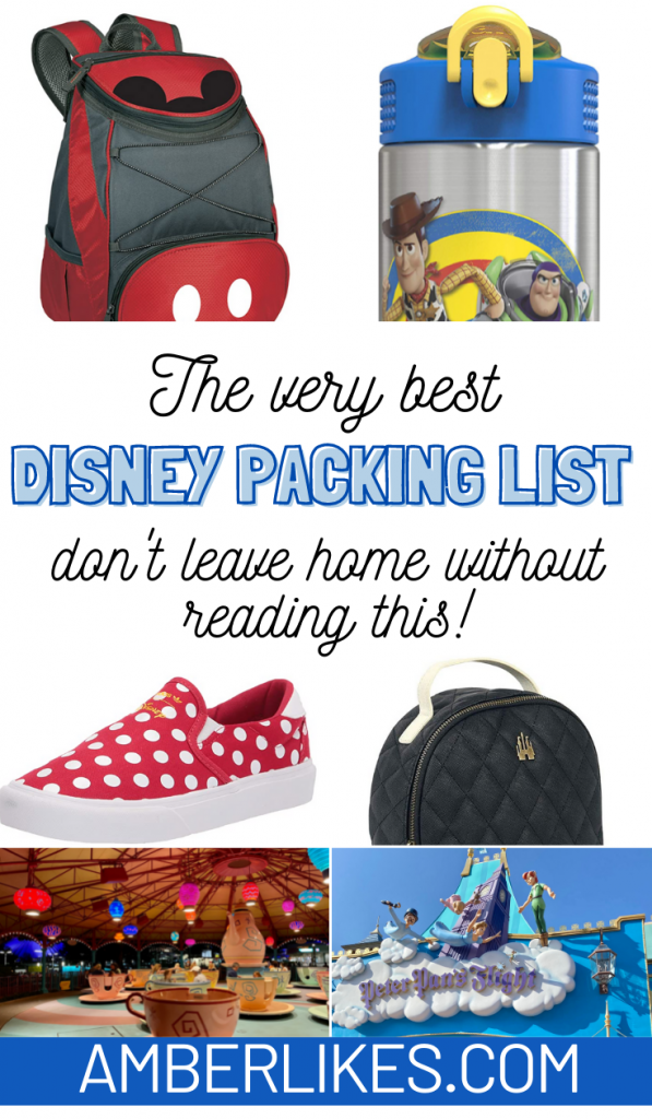things to pack for Disney
