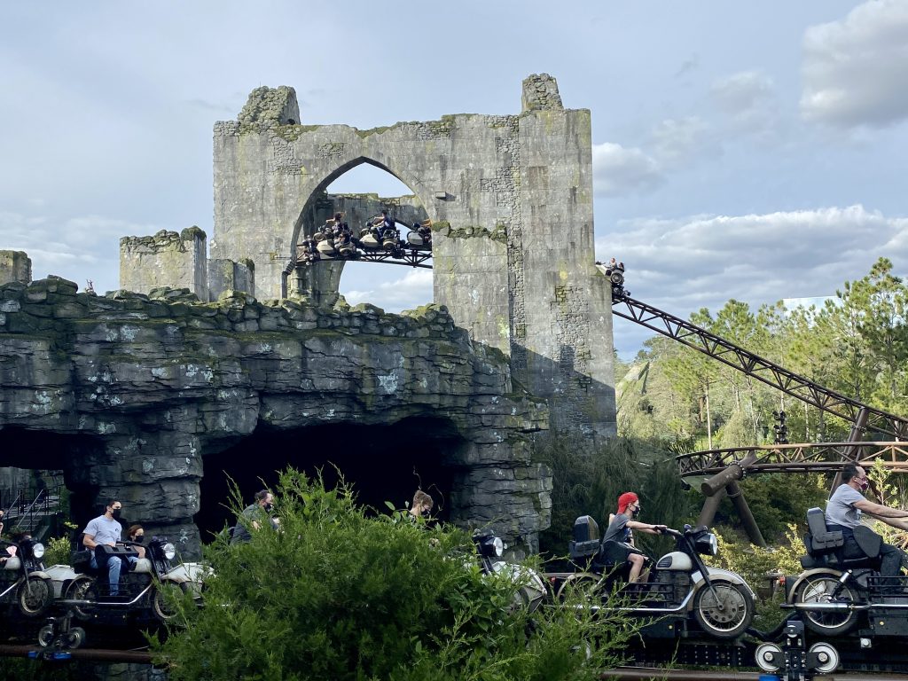 Hagrid's motorbike ride