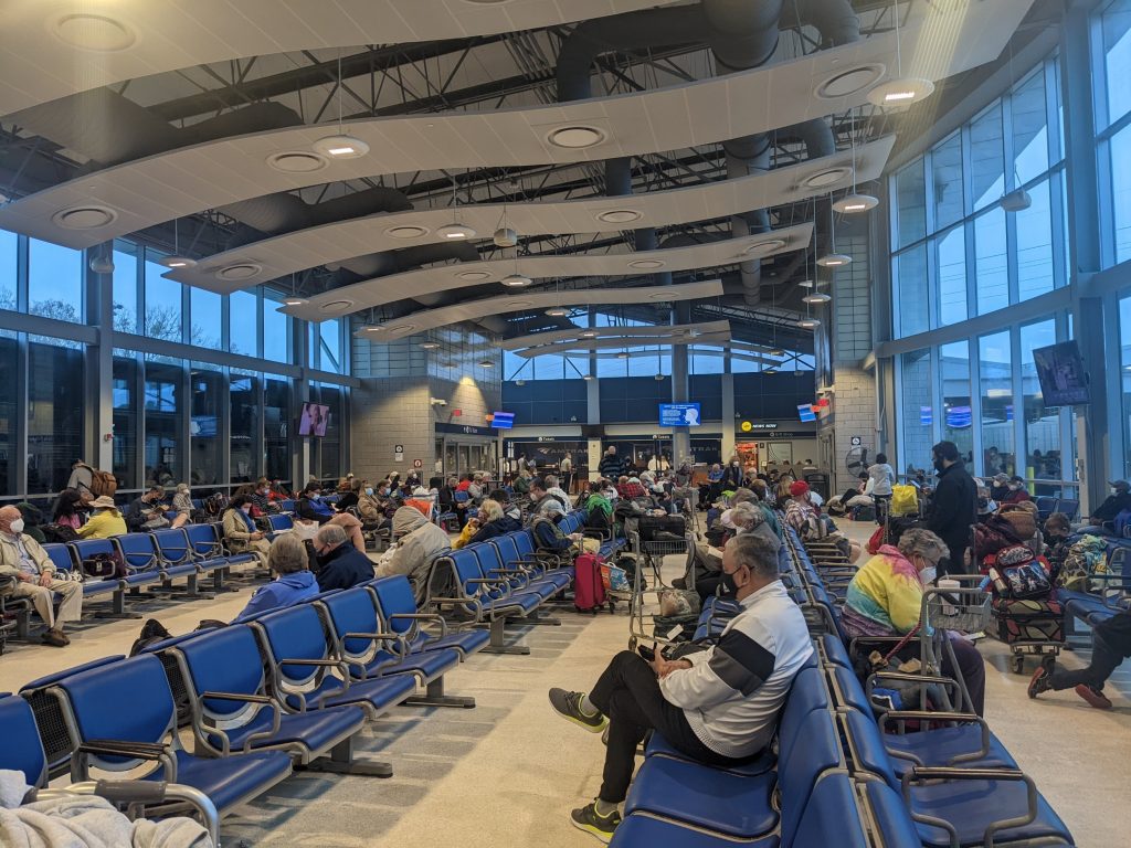 Amtrak auto train waiting area