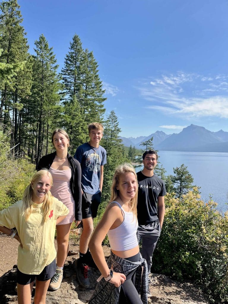 glacier national park with kids